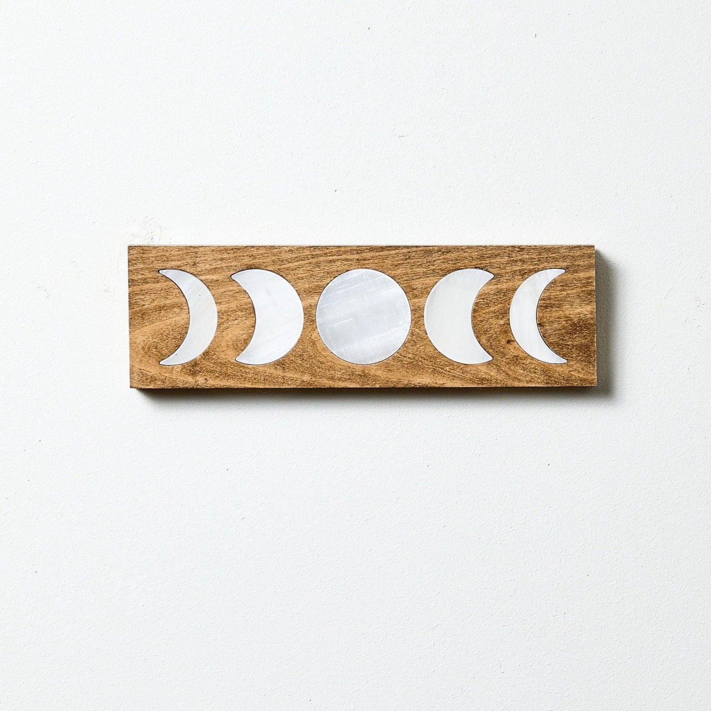 MOON PHASES PLAQUE WITH SELENITE