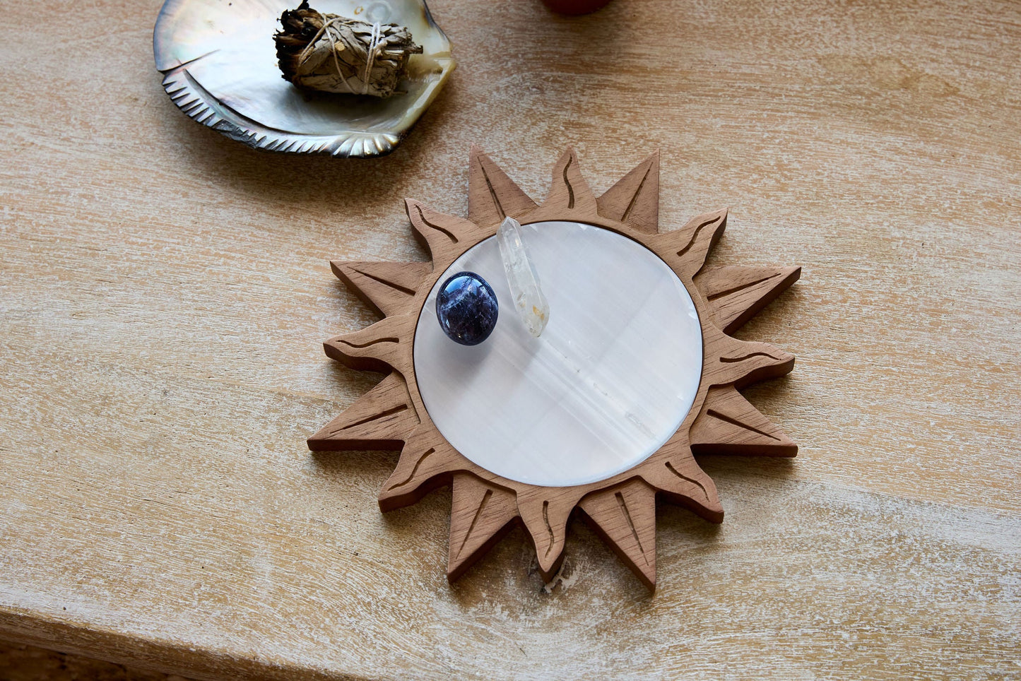 SUN SELENITE CLEANSING PLATE